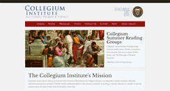 Desktop Screenshot of collegiuminstitute.org